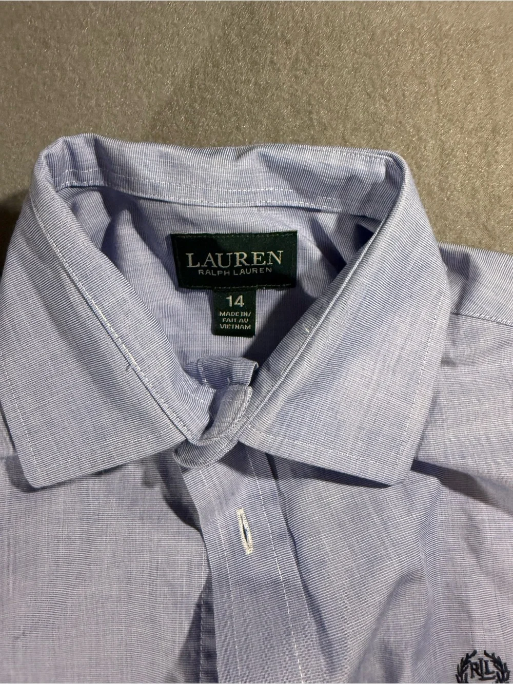 Boys Ralph Lauren Light Blue Oxford Button-Down Dress Shirt